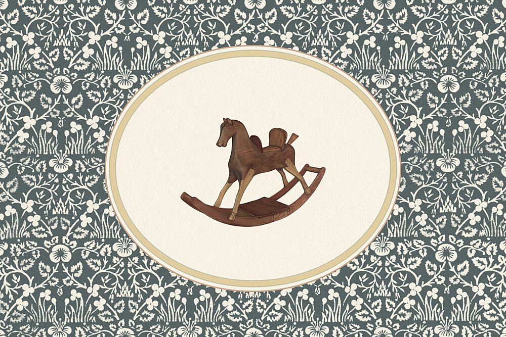 Classic Rocking Horse Toy art print by Wild Violets for $57.95 CAD