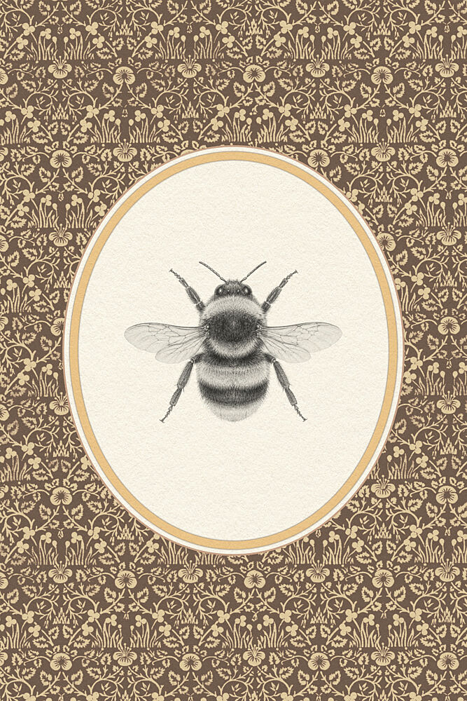 Vintage Bumblebee Illustration art print by Wild Violets for $57.95 CAD