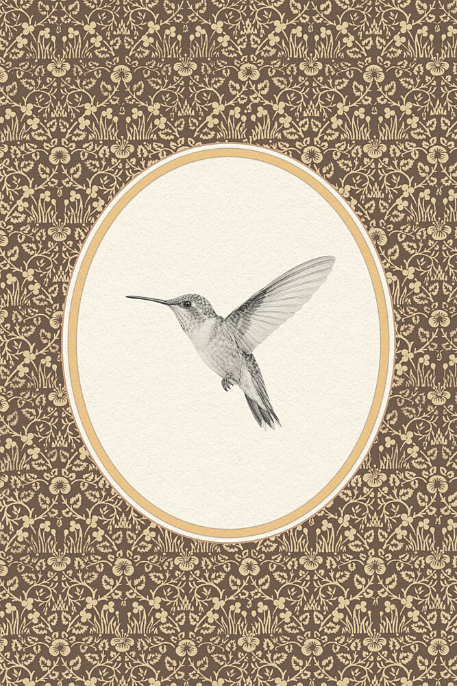 Graceful Hummingbird Pattern art print by Wild Violets for $57.95 CAD