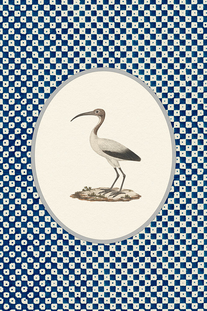 Classic Ibis Blue Pattern art print by Wild Violets for $57.95 CAD