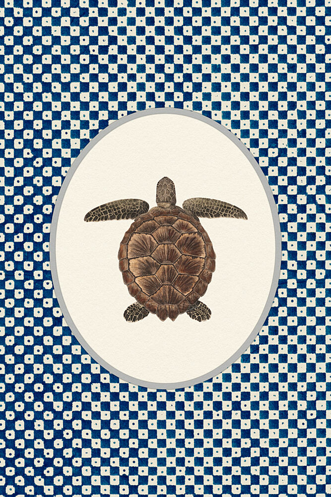 Shibori Sea Turtle art print by Wild Violets for $57.95 CAD