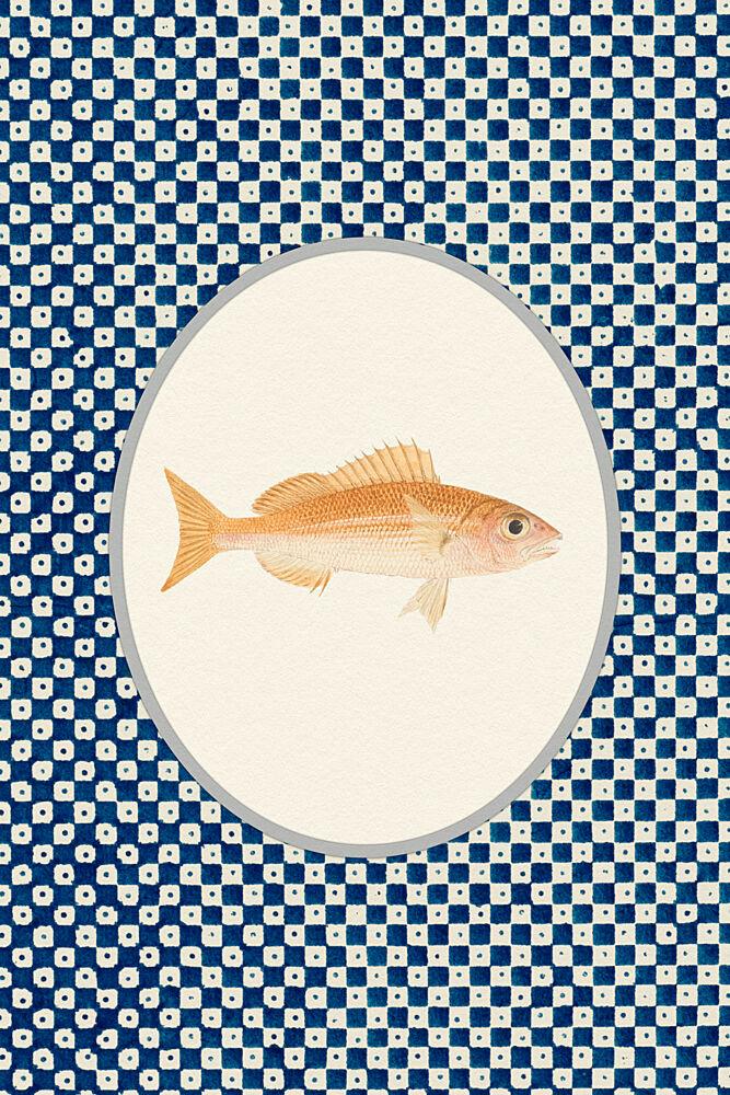 Japanese Fish Pattern art print by Wild Violets for $57.95 CAD