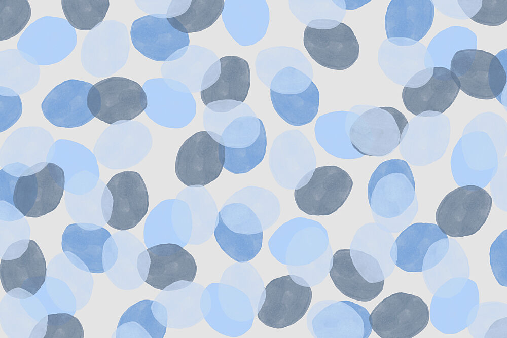 Abstract Blue Grey Pattern art print by Treechild for $57.95 CAD