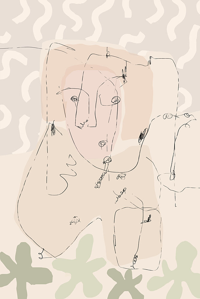 Organic Line Faces art print by Treechild for $57.95 CAD