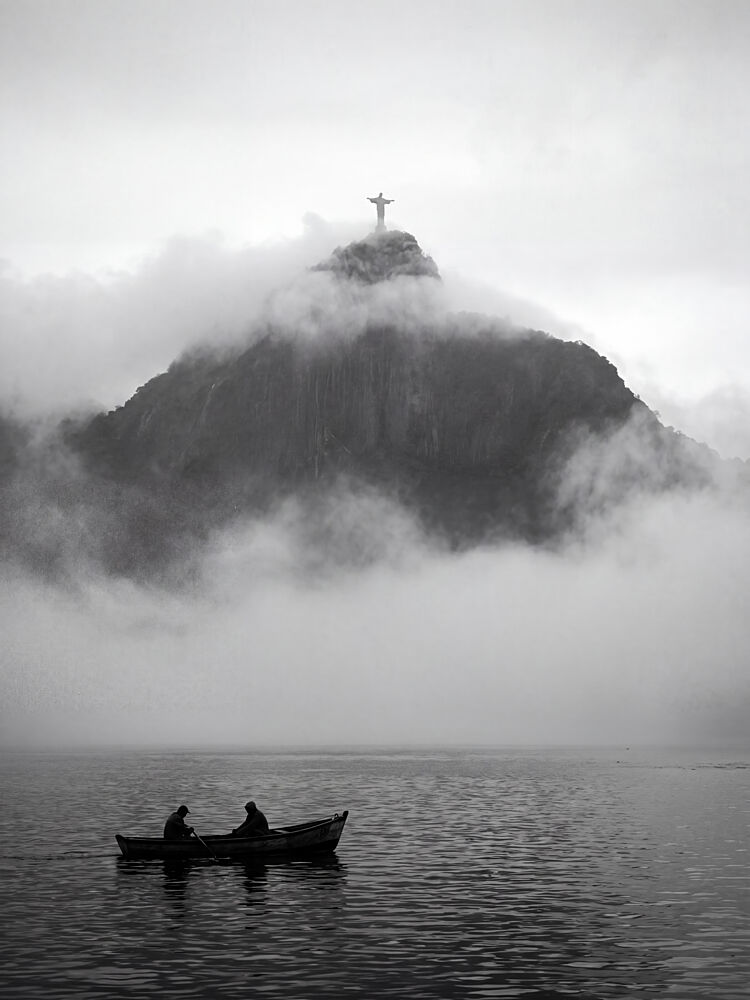 Misty Christ Redeemer View art print by Andreas Magnusson for $57.95 CAD