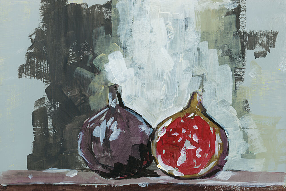 Painterly Figs Still Life art print by Cartissi for $57.95 CAD