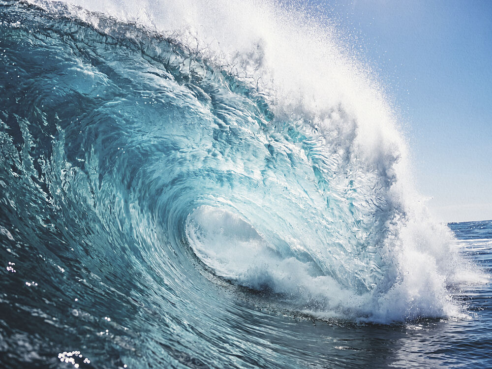 Crystal Blue Wave art print by Andreas Magnusson for $57.95 CAD
