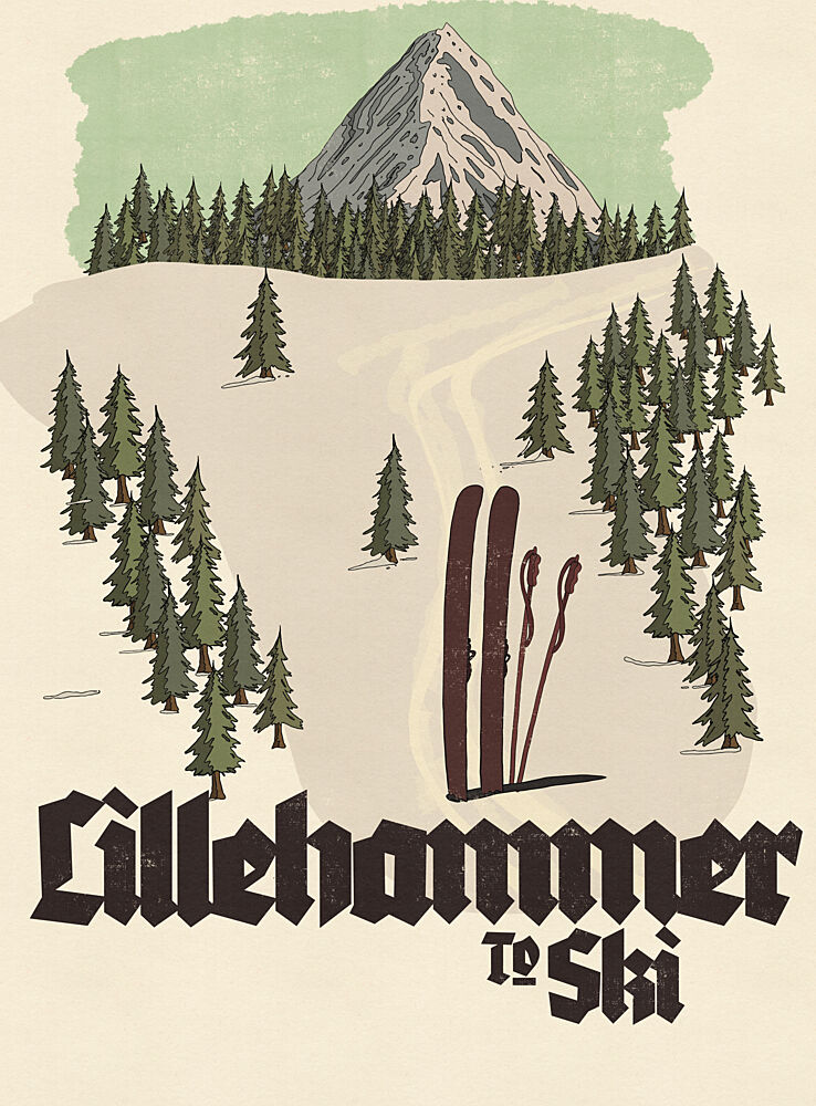 Lillehammer to Ski art print by Nicholas for $57.95 CAD