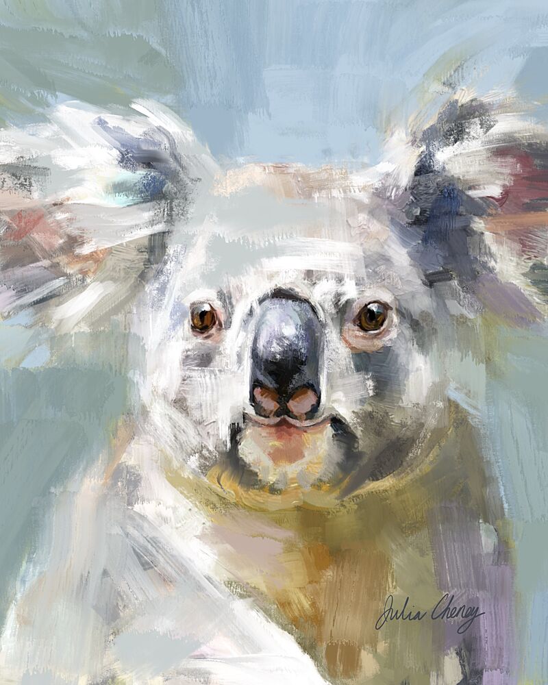 Gentle Koala Gaze art print by Julia Cheney for $57.95 CAD