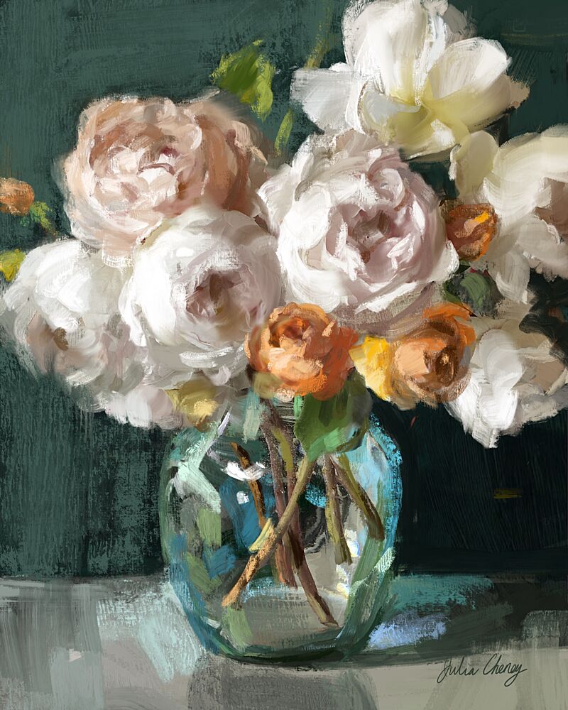 Soft Floral Still Life art print by Julia Cheney for $57.95 CAD