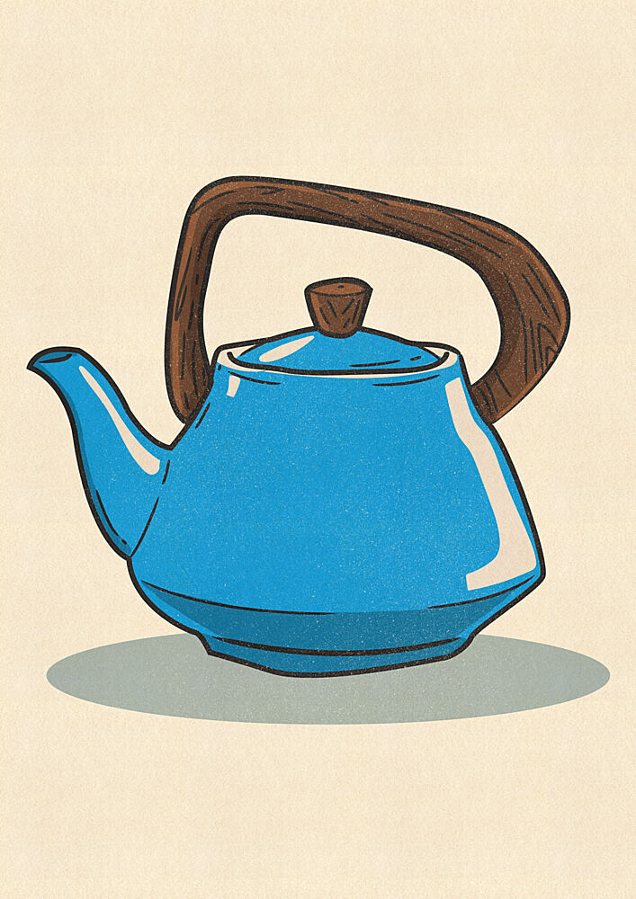 Classic Blue Teapot art print by Nicholas for $57.95 CAD