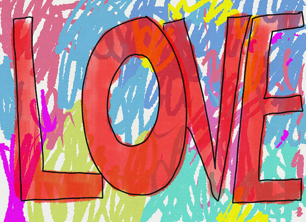 Vibrant Love art print by Nicholas for $57.95 CAD