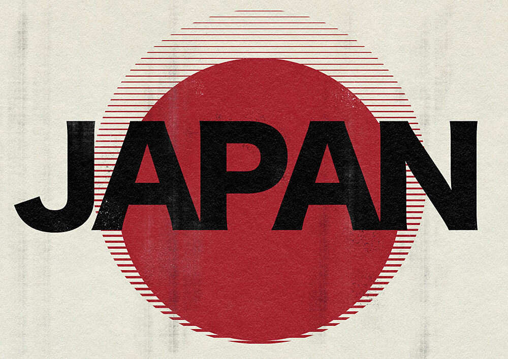 Japan Rising Sun art print by Nicholas for $57.95 CAD