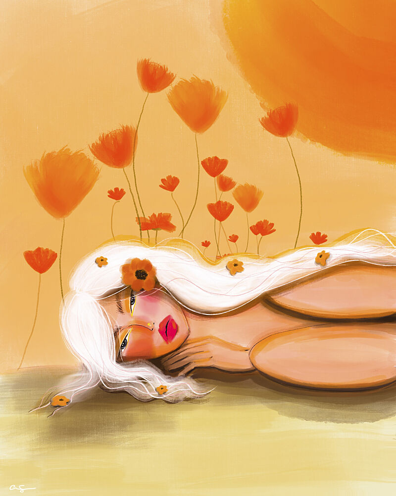 Golden Poppy Dream art print by Amy Straley for $57.95 CAD