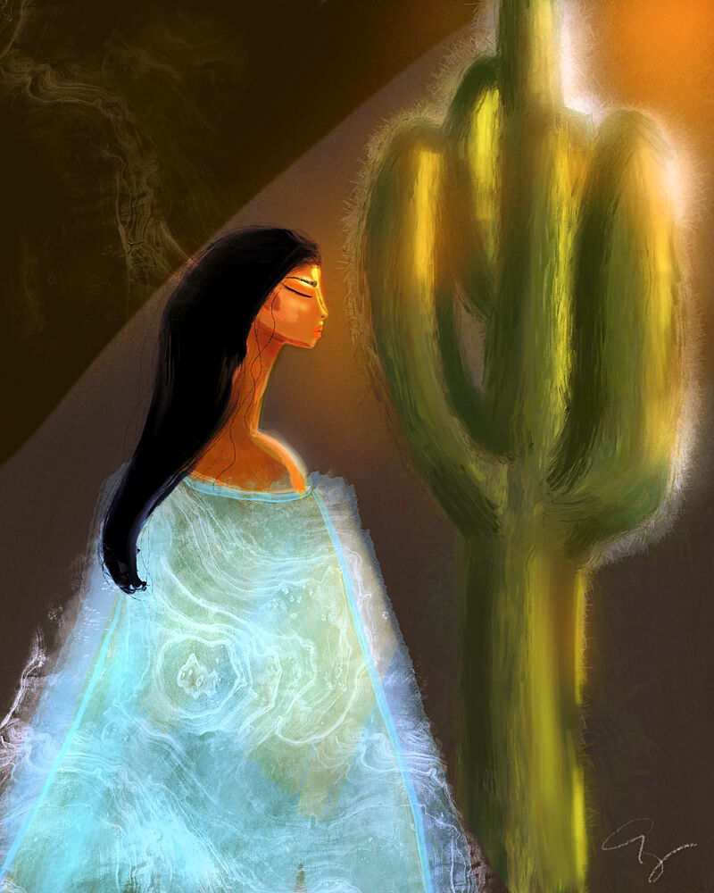 Spiritual Desert Glow art print by Amy Straley for $57.95 CAD