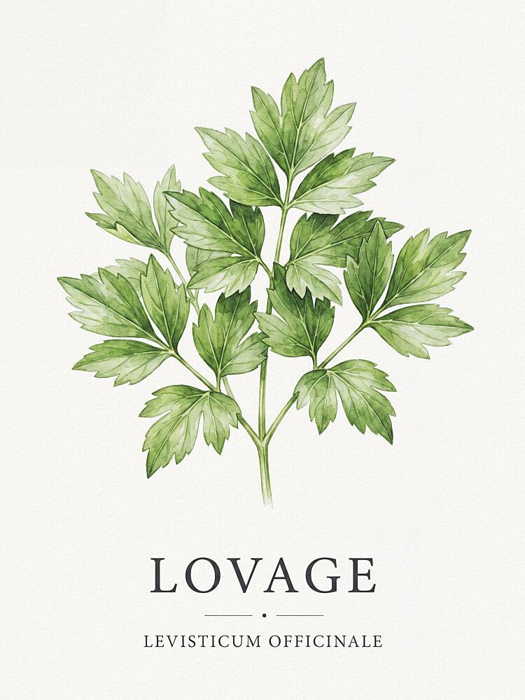 Lovage Botanical Herb art print by Andreas Magnusson for $57.95 CAD
