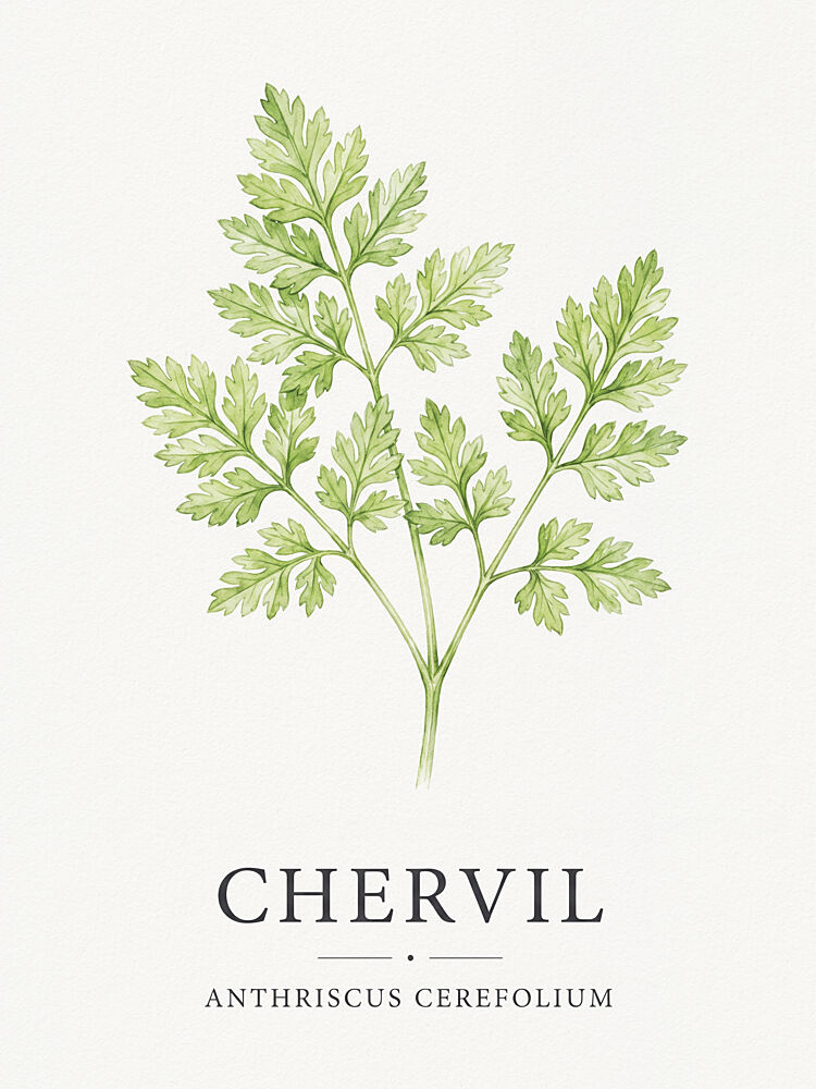 Chervil Botanical Illustration art print by Andreas Magnusson for $57.95 CAD