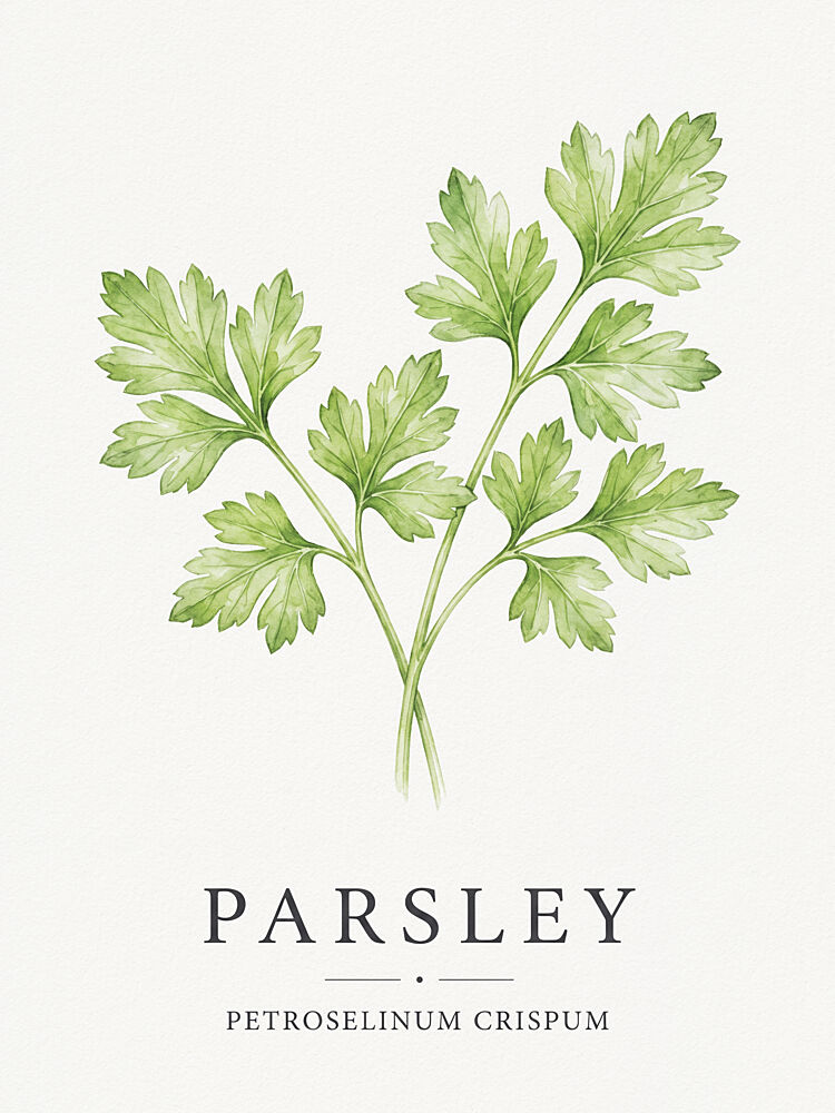 Fresh Parsley Botanical art print by Andreas Magnusson for $57.95 CAD