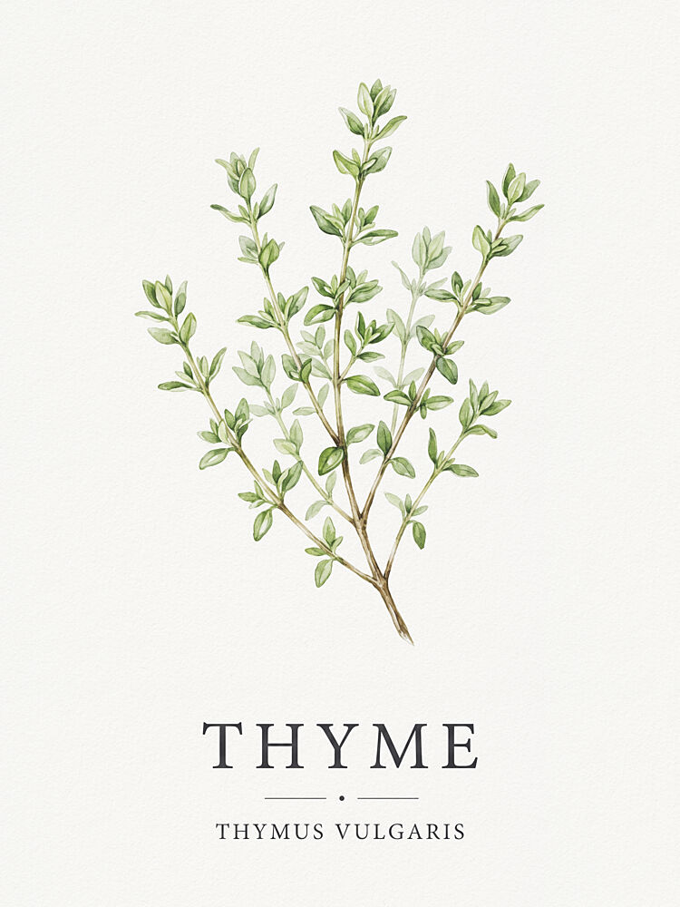 Green Thyme Botanical art print by Andreas Magnusson for $57.95 CAD