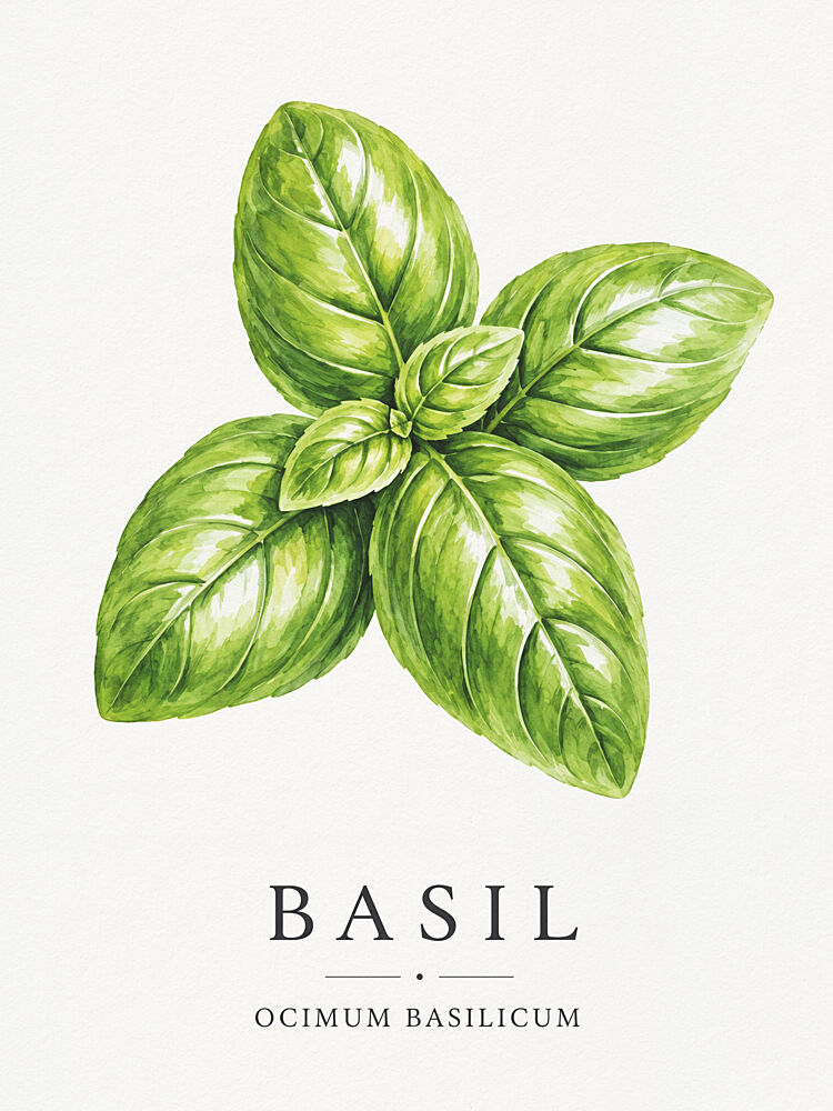 Vibrant Basil Leaves art print by Andreas Magnusson for $57.95 CAD