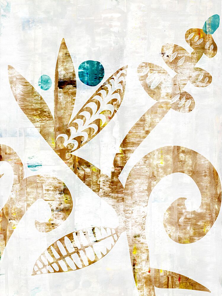Earthy Botanical Abstract art print by Annick for $57.95 CAD