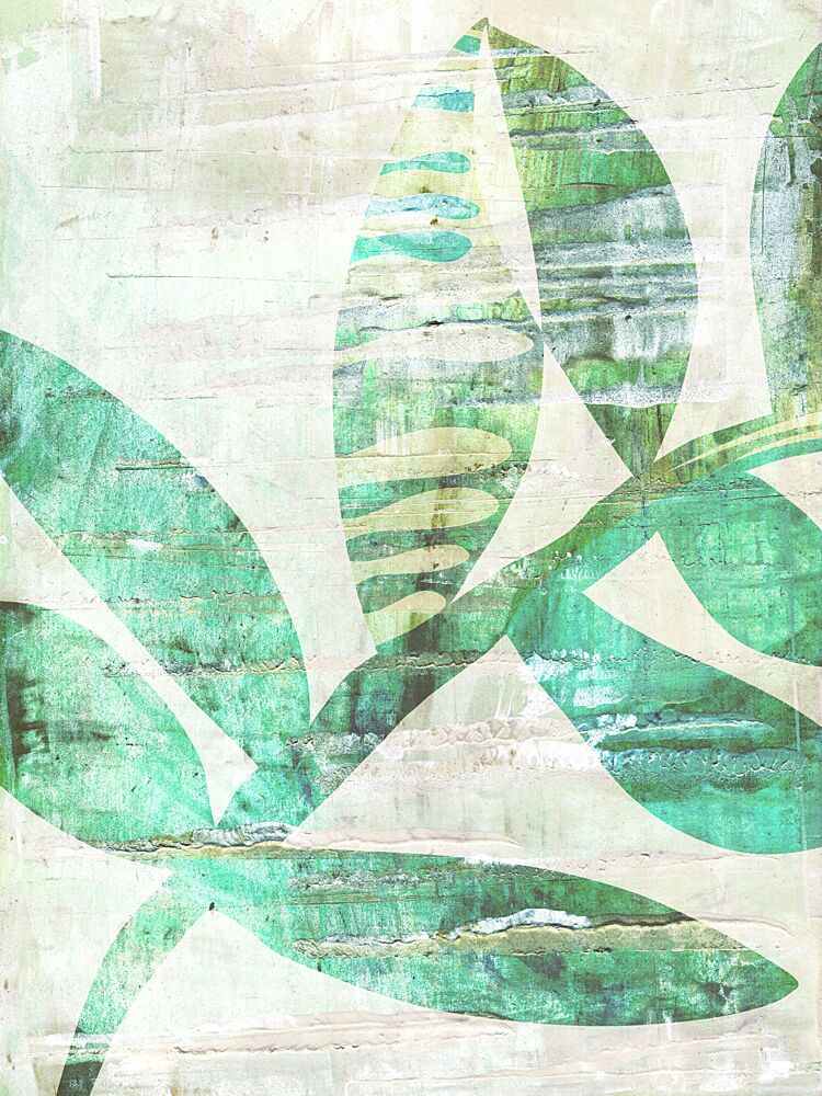 Textured Botanical Leaves art print by Annick for $57.95 CAD