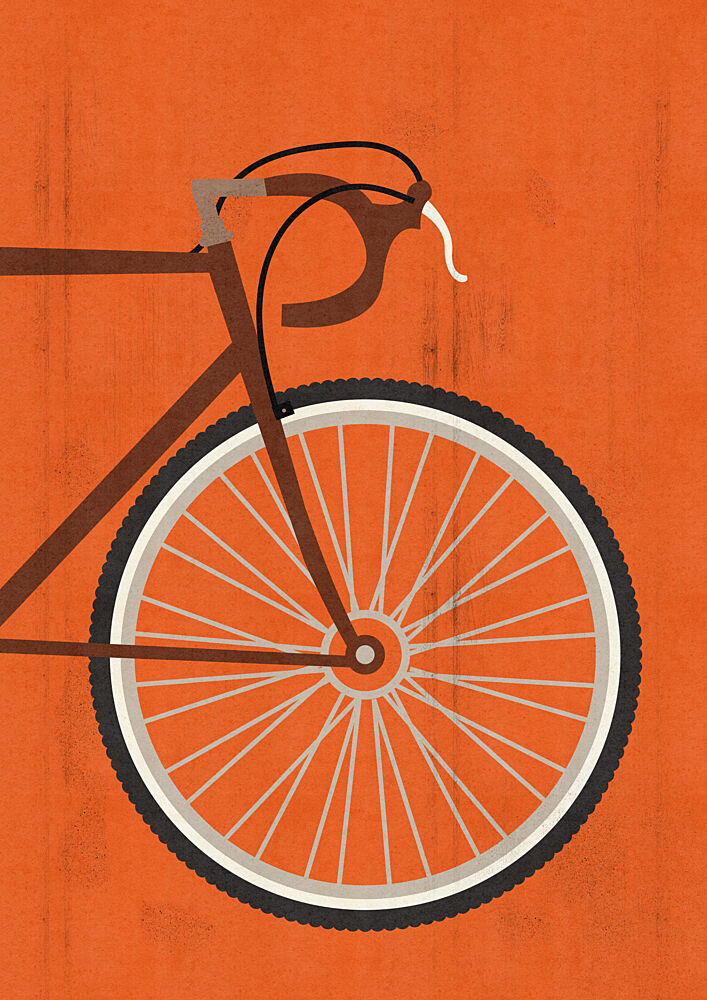 Vintage Bicycle Ride art print by Nicholas for $57.95 CAD