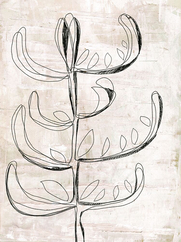 Organic Botanical Sketch art print by Annick for $57.95 CAD