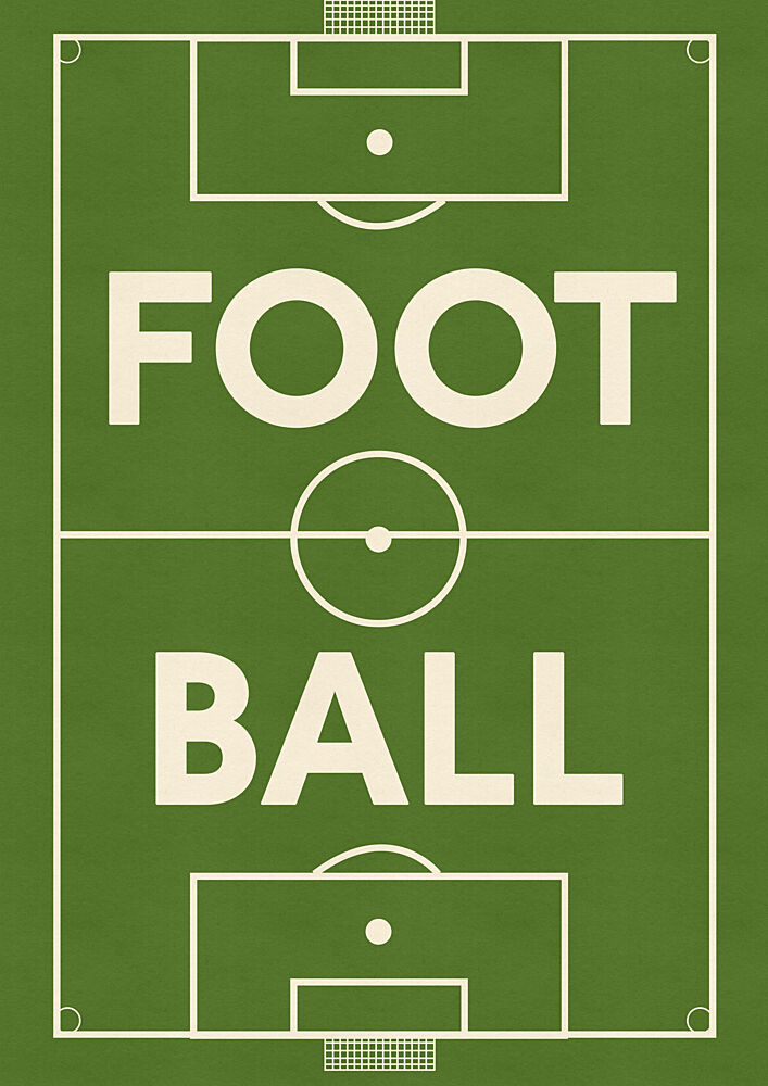 Football Field Layout art print by Nicholas for $57.95 CAD
