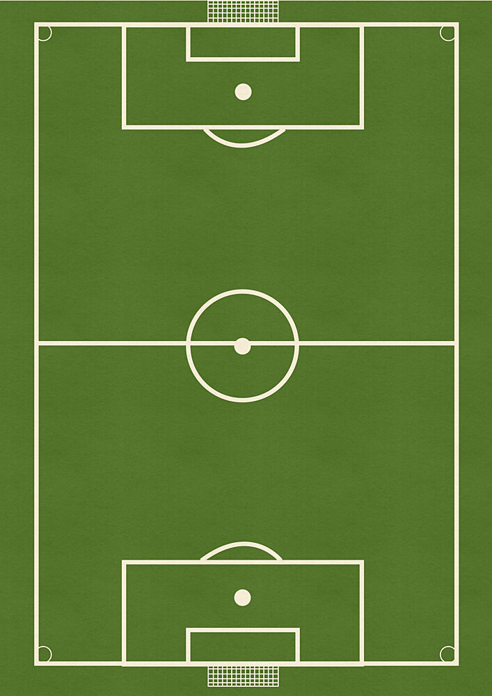 Green Soccer Field art print by Nicholas for $57.95 CAD