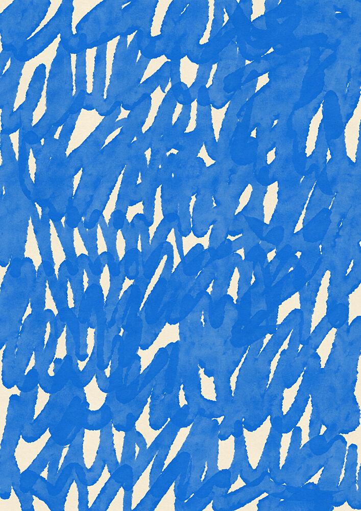 Dynamic Blue Brushstrokes art print by Nicholas for $57.95 CAD