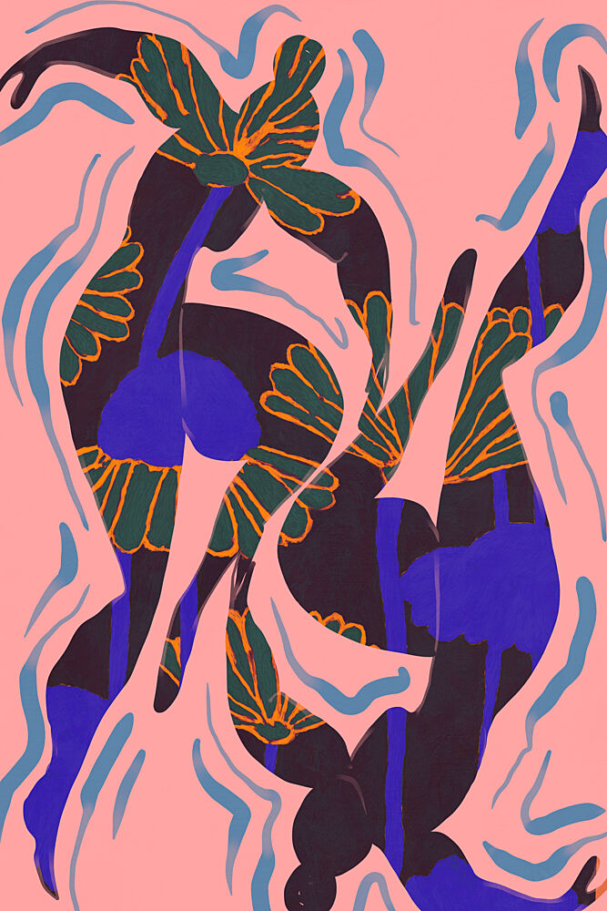 Vibrant Fluid Dance art print by Treechild for $57.95 CAD