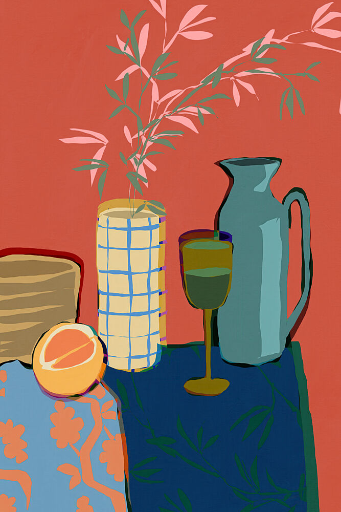 Vibrant Still Life Table art print by Treechild for $57.95 CAD