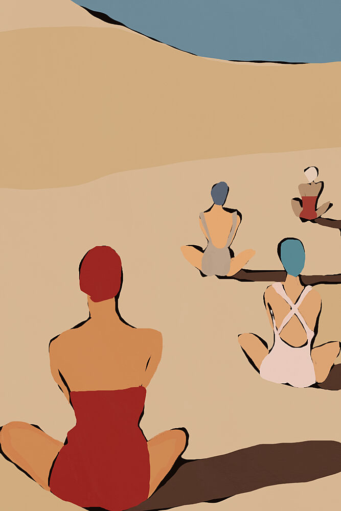 Summer Beach Relaxation art print by Treechild for $57.95 CAD