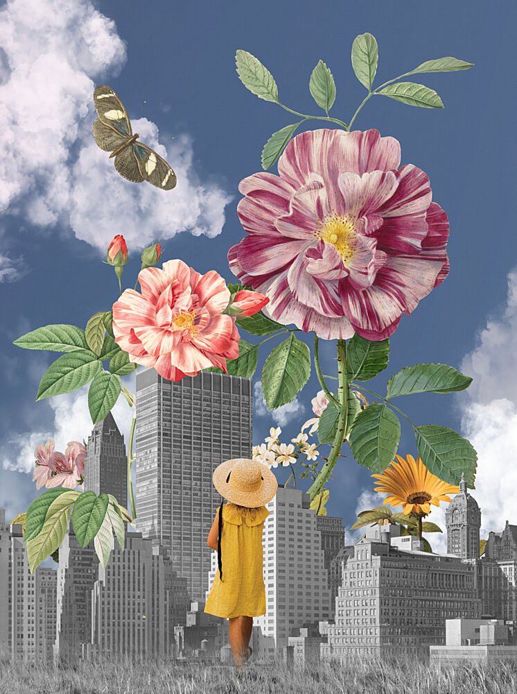 Blooming City Dream art print by Marja van den Hurk for $57.95 CAD