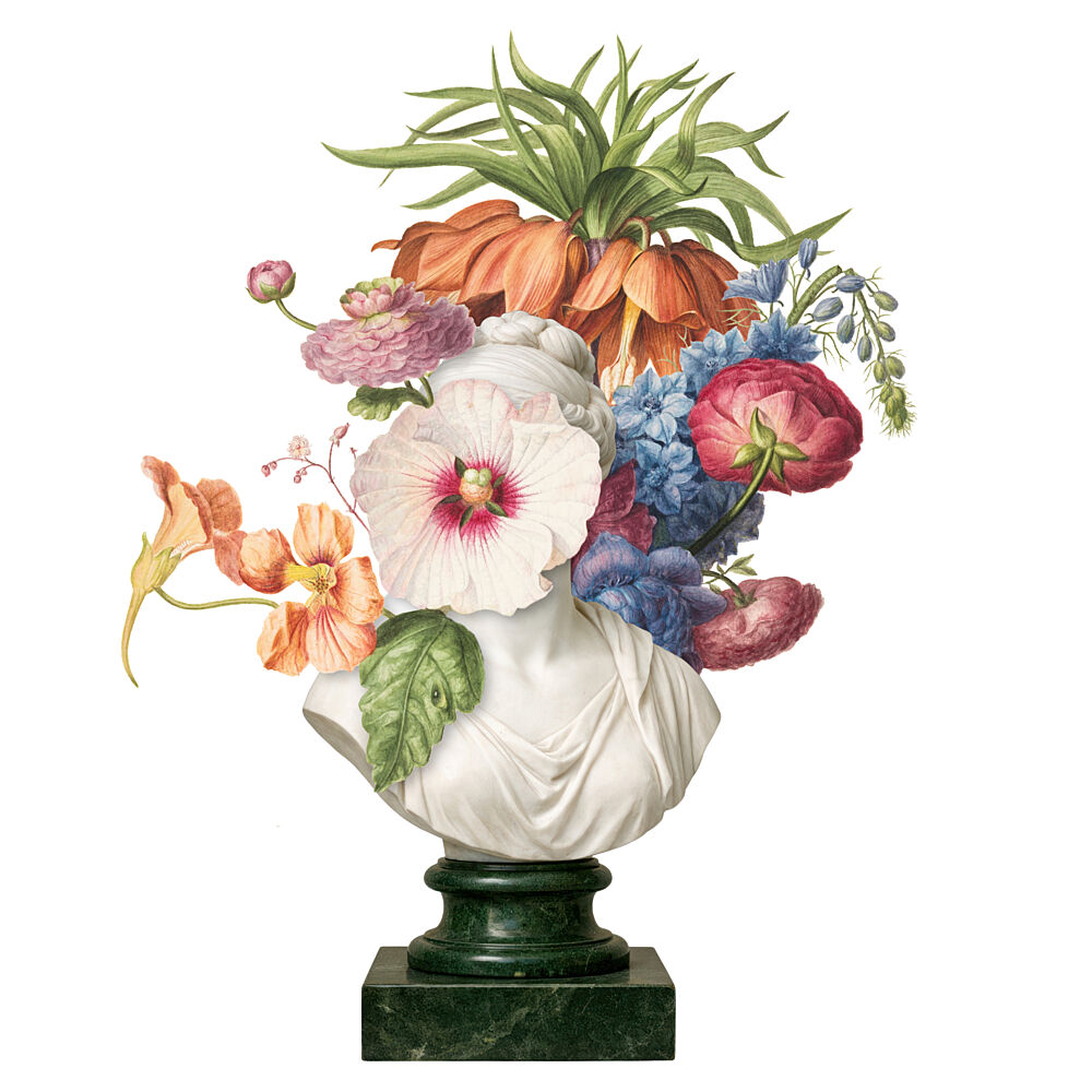 Bloomed Classical Bust art print by Marja van den Hurk for $57.95 CAD