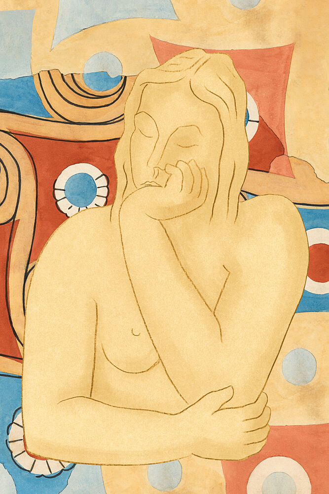 Pensive Woman art print by Marja van den Hurk for $57.95 CAD