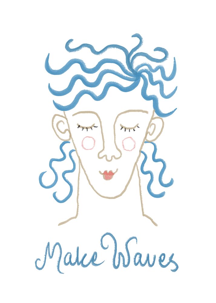 Make Waves Dreamer art print by Caroline Roberts for $57.95 CAD