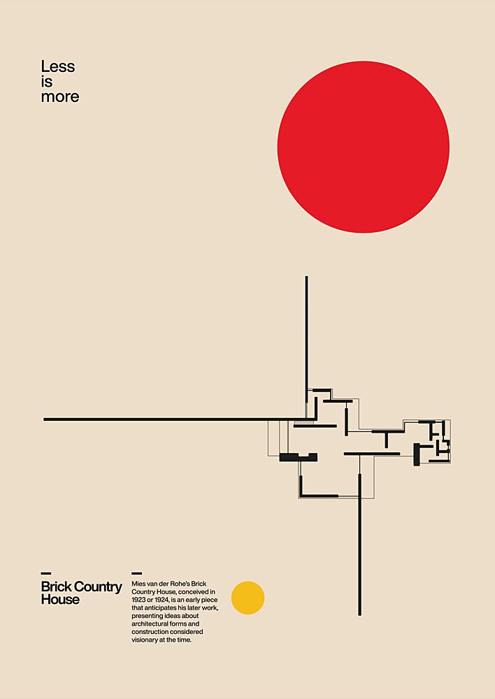 Minimalist Architectural Plan art print by David Vineis for $57.95 CAD