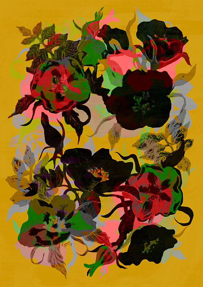 Bold Floral Abstraction art print by Katariina Kosunen for $57.95 CAD