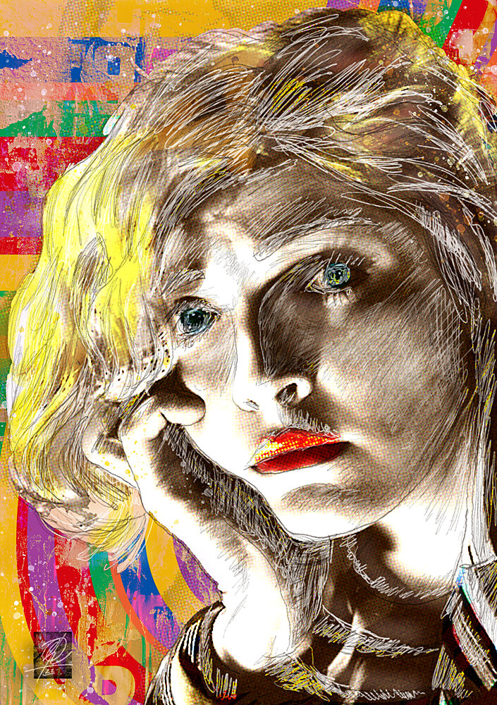 Pensive Woman Portrait art print by Osvaldo Russo for $57.95 CAD