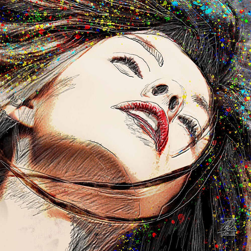 Expressive Color Splash art print by Osvaldo Russo for $57.95 CAD