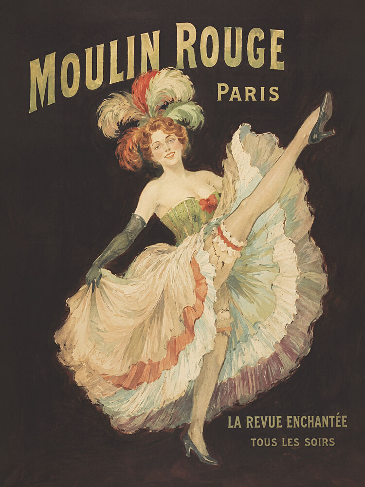 Parisian Can-Can Dancer art print by Andreas Magnusson for $57.95 CAD