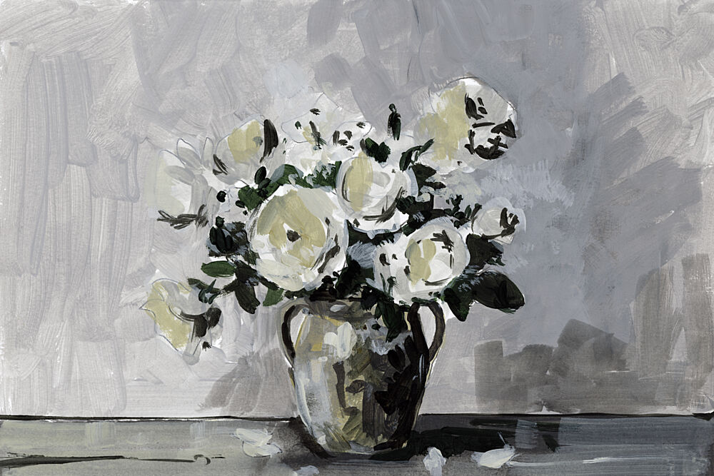 Elegant White Flowers art print by Cartissi for $57.95 CAD