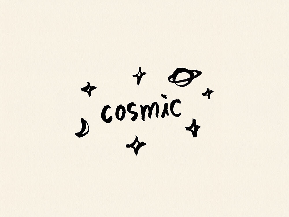 Cosmic Space Doodles art print by NewLayer Studio for $57.95 CAD