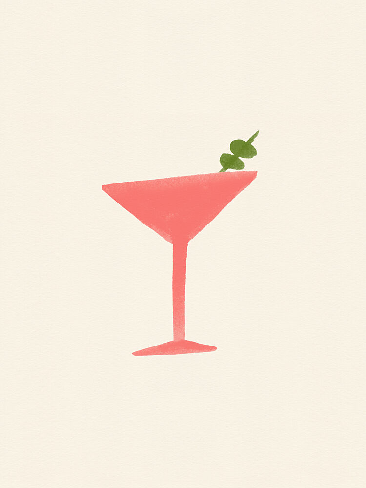 Pink Martini with Olives art print by NewLayer Studio for $57.95 CAD
