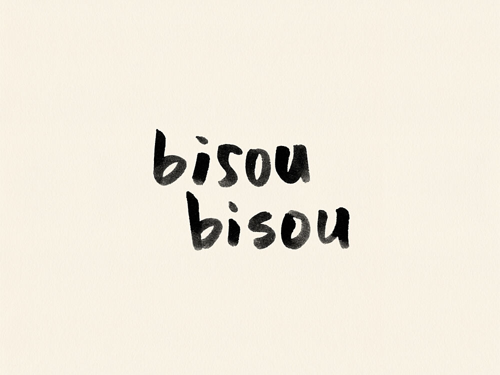 Sweet Bisou Bisou art print by NewLayer Studio for $57.95 CAD