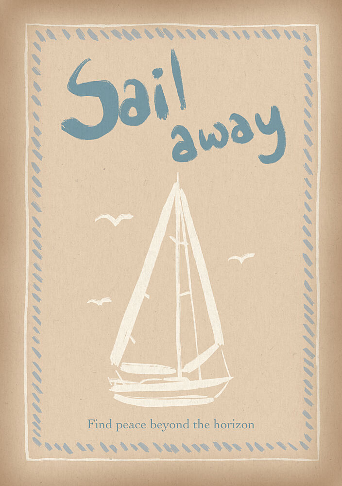 Sail Away Serenity art print by Katarzyna Gasiorowska for $57.95 CAD