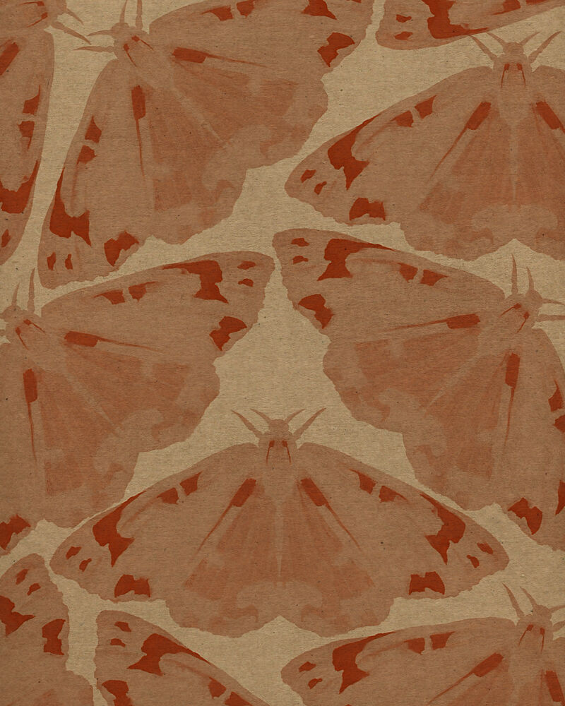 Earthy Moth Pattern art print by Josie George for $57.95 CAD