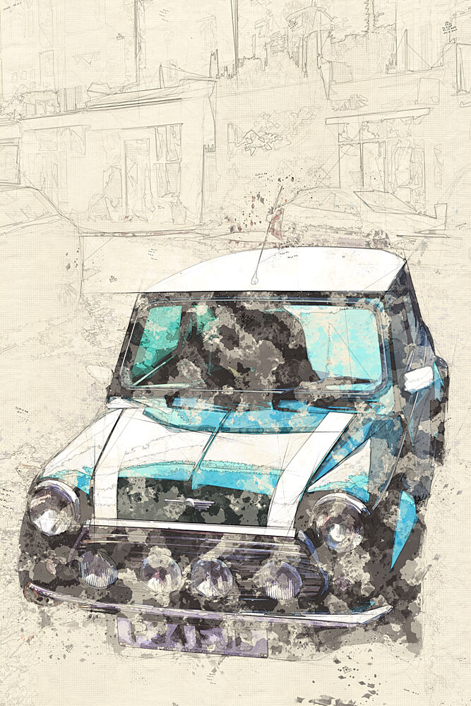 Old Car art print by Lembayung Senja Studio Vintage Poster for $57.95 CAD